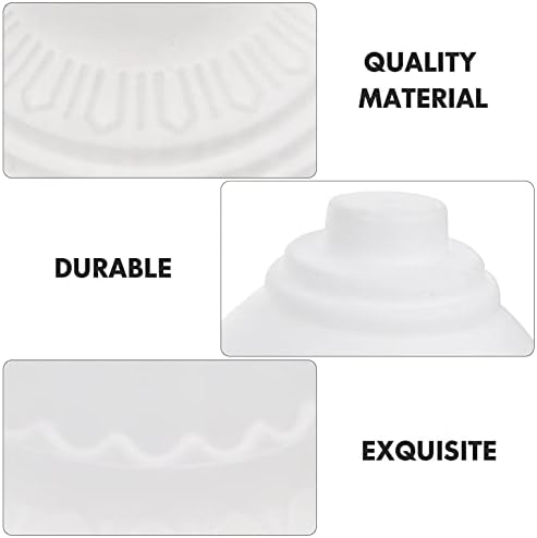 DOITOOL 2PCS Classic Garden Urn Planter for Outdoor Plants Decorative White Urn Planter for Front Porch Door Deck Balcony Weeding Party Decor (11 Inch) - Image 5