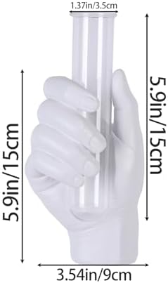 White Hand-Shaped Wall-Mounted Vase, Modern Creative Art Vase, Unique Wall Decoration, Fashionable Home Decor, Suitable for Living Rooms, Bathrooms, Patios, Foyers, and Office Decor. - Image 7