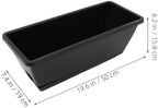 4pcs Window Box Planter, Plastic Resin Rectangular Garden Containers - Image 2
