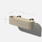 Veradek Demi Series Railing Planter - Round Window Box with Bracket - Image 3
