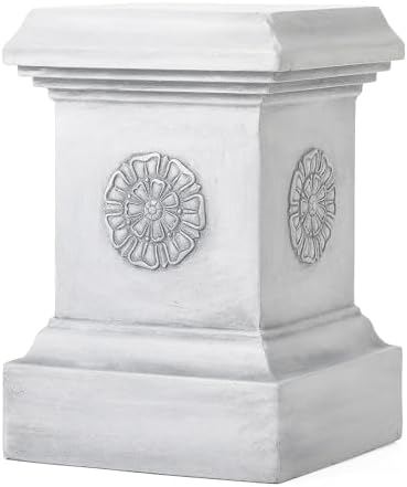 Garden Pedestal Stand for Statues, Classic Plinth Base Riser for Sculptures by Ironlux