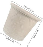 BESTonZON 12-inch Vintage Resin Planter Pot with Roman Pattern, Outdoor Garden Flower Pot for Plants, Decorative Resin Plant Container for Patio and Balcony Use Style - Image 2