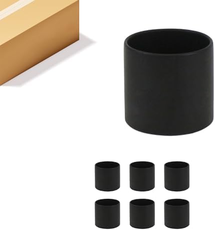 WGVI Matte Black Ceramic Cylinder Vase Width 5.5" Height 5", Flower Arrangements, Candle Holder, Terrarium Planter Pot, Storage Container Organizer, Pen Brush Holder, Tabletop Decor, Bulk, 6 Pcs by WGVInternational-OpusGlassware