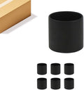 WGVI Matte Black Ceramic Cylinder Vase Width 5.5" Height 5", Flower Arrangements, Candle Holder, Terrarium Planter Pot, Storage Container Organizer, Pen Brush Holder, Tabletop Decor, Bulk, 6 Pcs by WGVInternational-OpusGlassware