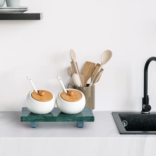 Natural Marble Tray Pedestal Stand, Stone Riser for Bathroom, Kitchen Sink - Image 5