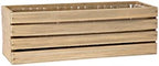 Wood Planter Box with Wine Crate Styled, 12x4 Inch Rectangular, Rustic Barn Wood, Plastic Liner, Wedding Flowers Holder, Home and Venue (12x4 Wine Crate Set of 4, Natural) - Image 4