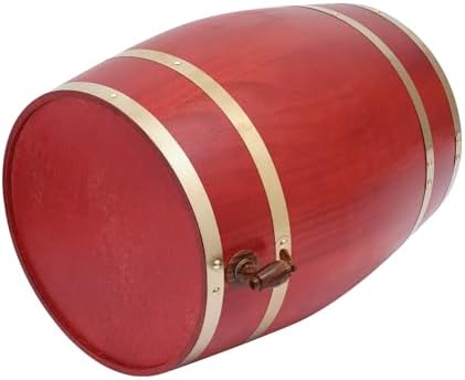 Wine Barrel, 7.93 Gal Wooden Whiskey Barrel with Stand & Spigot – Premium Pine Wood Liquor Dispenser for Home Brewing, Aging, Decor, Bourbon Barrel Style (Tawny, 30L) - Image 5
