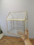 Geometric Plant Terrarium with Lid, House Succulent Terrarium Kit - Image 5