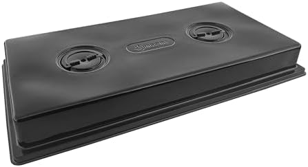 SUNPACK Sundome Plastic Multi-Vented Humidity Dome, Black, 2" (Pack of 10) - Ideal for Greenhouses or Indoor Growing, Able to Adjust Humidity with Vents - Image 3