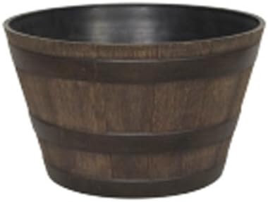 ATT SOUTHERN HDR-005063 Whiskey Barrel Planter, Resin, 15.5-In. Diam. - Quantity 66 by SouthernPatio