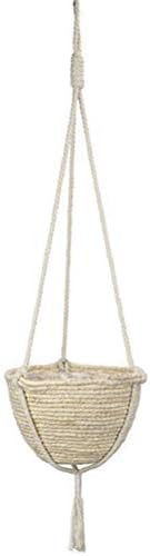Natural Hanging Seagrass Plant Baskets, Macrame Plant Hangers, Indoor Boho Plant Hanger, for Indoor Outdoor Home Decorations Fence Planters Plant Flower Pots - Image 4