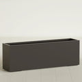 Greenline Leo Tall Rectangular Fiberglass Planter, Outdoor Planter Box by GreenlinePlanters