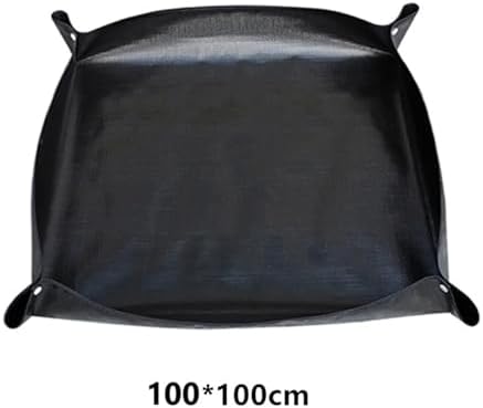 Repotting Mat Plant Regeneration Mat Waterproof Flower Pots Transplanting Pad Potting Soil Control Easy Clean Potting Mat Gardening Tray(Black-100x100cm) - Image 2