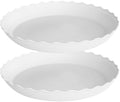 2 Pack Plant Saucer 20 inch, Heavy Duty Plastic Plant Saucers, Durable Plant Tray for Pots, Flower Saucers for Indoors, Plant Pot Saucers, Trays for Planter (White) by Unknown