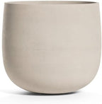 Mondo Round Indoor/Outdoor Planter, 18x16in Sand Stone by Cosapots