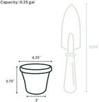 Bloem Terra 4" Plastic Planter, 0.25 Gallon, Vanilla Bean, 10-Pack - Image 3