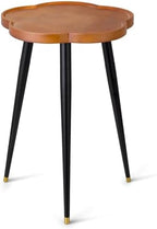 KINNARY Plant Stand Indoor, Wood Plant Table Plant Holder with Raised Design,Heavy Duty Metal Flower Pot Stand, Mid Century Modern Home Decor Small Side End Table（Clr.1-Flower 16" H） by KINNARY