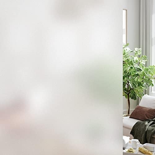 HIDBEA Frosted Glass Window Privacy Film,Static Cling 29.5 in x 6.5 ft by HIDBEAWindowFilm