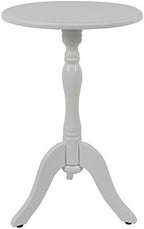 Decor Therapy Simplify Pedestal Accent Table, Satin White 15" x 15" x 24" by Unknown