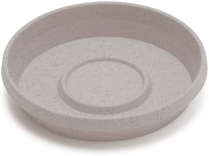 Bloem Terra Plastic Saucer Tray for 10" Terra Planter, Vanilla Bean, 6-Pack - Image 4