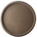 Crescent Garden Universal Round Planter Saucer, Heavy Duty Drainage Dish for Plant Pots, Extra Large Plant Dish, Indoor & Outdoor Plant Tray - Mocha Brown (19.75" Inner, 22" Outer Diameter) by CrescentGarden