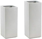 WGV Ceramic Block Vase Bulk, 5" W x 14" H, (Multiple Size/Color Choices) Matte Tall Square Flower Planter Pot, Accents Home Office Tabletop Decor, Ideal Gifts White 6 Pieces (CSB0514WT) - Image 5