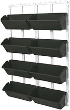 8 Pockets Vertical Garden, 4-Tier Wall Planter, Hanging Planter Stand, Wall Mounted Flower Beds for Vegetables, Floral (Army Green) by Unknown