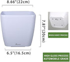 Dexceder 9x8 Self Watering Planter (White High Gloss) - Image 3