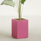 Greenline Leo Tall Rectangular Fiberglass Planter, Outdoor Planter Box - Image 2