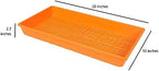 SUNPACK 10" x 20" Heavy Duty Mesh Plastic Seed Starting Tray, Orange, 2.3" (Pack of 10) - Ensures Water Drainage and Aeration, Perfect for Greenhouses or Indoor Gardening - Image 4