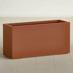 Greenline Leo Tall Rectangular Fiberglass Planter, Outdoor Planter Box by GreenlinePlanters