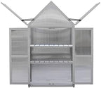 Wooden Growhouse with Adjustable Shelves, Mini Outdoor Growing Rack, Indoor Cold Frame Plant Stand - Image 6