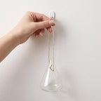 Kisangel 4pcs Hanging Glass Planter- Clear Flower Vase - Hanging Terrarium Globe DIY Air Succulent Planter for Windowsill Outdoor Garden Decor - Image 7