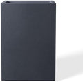 Kante Small Tall Square Charcoal Concrete Planter 13" H, Outdoor by Unknown