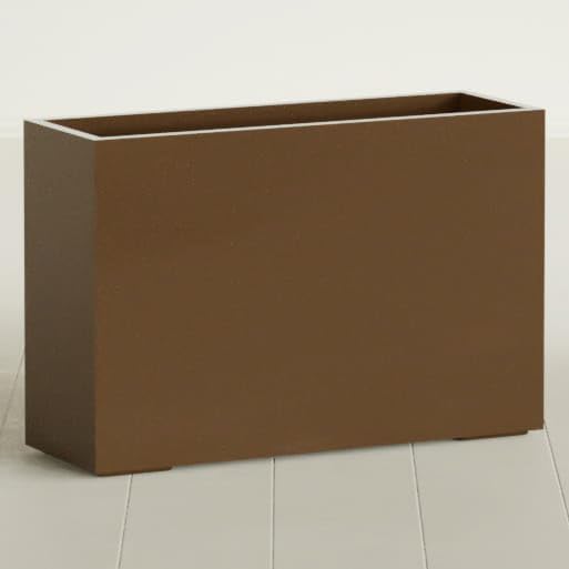 Greenline Alice Tall Rectangular Fiberglass Planter, Outdoor Planter Box by GreenlinePlanters