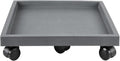 19.7 Inch Square Rolling Plant Caddy Saucer with Wheels, Heavy Duty Wheeled Planter Stand for Potted Plant, Coaster Roller Base Tray with Casters, Flower Pot Dolly Holder for Indoor Outdoor by NAZKAENPlanterCaddies