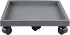 19.7 Inch Square Rolling Plant Caddy Saucer with Wheels, Heavy Duty Wheeled Planter Stand for Potted Plant, Coaster Roller Base Tray with Casters, Flower Pot Dolly Holder for Indoor Outdoor by NAZKAENPlanterCaddies