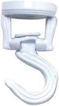 Green Thumb 86132GT Ceiling Plant Hook, Swivel, White - Quantity 1 by Unknown