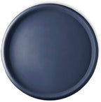 Crescent Garden Universal Round Planter Saucer, Heavy Duty Drainage Dish for Plant Pots, Extra Large Plant Dishes Saucer, Indoor & Outdoor Plant Tray - Midnight Blue (23" Inner, 25.5" Outer Diameter) by CrescentGarden