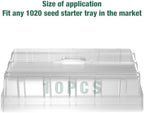 MIXC 10 Pack Humidity Dome 3.6" Extra Strength, Clear Seed Starter Dome 1020 Tray Covers Humidifying and Insulating for Greenhouse Germination and Garden Growing - Image 4