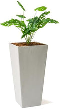 XBrand 30-Inch Tall Tapered Indoor and Outdoor, Gray Planter by XBrandHomeGarden