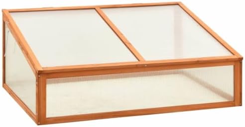 Greenhouse 39.4x25.6x15.7 in Firwood Cold Frame Garden Planter by Unknown