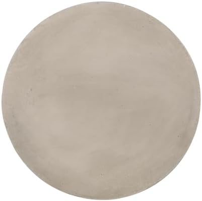 ø15.25'' Concrete Side Table End Table for Outdoor & Living Room, Modern Round Circle Hourglass Style, Durable and Lightweight, Cement Material, No Assembly, Light Gray - Image 7