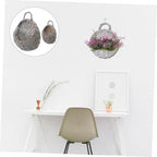 IMIKEYA Hanging Pots Indoor Wicker Planter Straw and Willow Wall Pot Wicker Basket Basket Wall s Indoor Hanging Planters - Image 7