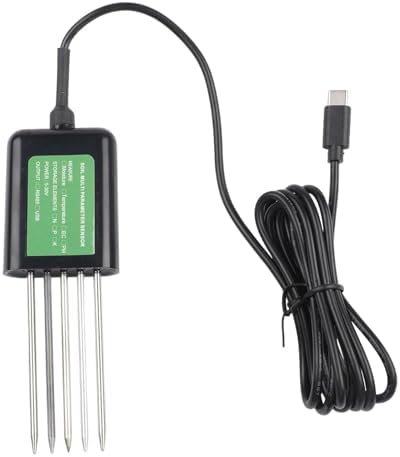 USB Soil Sensor 7 In 1 FOR Smart Soil Tester PH/EC Temperature Humidity Meter,USB Data Output For Android Devices, For Landscaping - Image 2