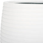 SAFAVIEH Outdoor - Jasper White Cement Ficonstone Planter Pot Set of 2 with Drainage Hole, Frost Resistant Garden Planters for Patio, Deck, Indoor Outdoor Use (PAT1535C-SET2) - Image 7