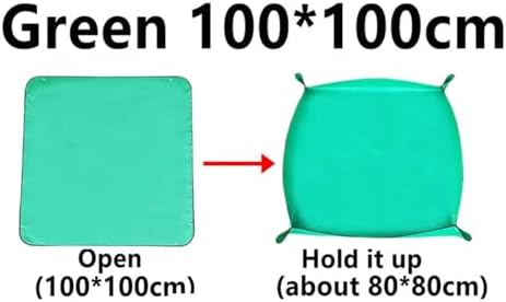 2 PCS Waterproof Foldable Garden Plant Flower Pot Planting Mat Transplanting Mats for Patio - Image 2