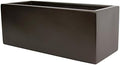 Brisbane Rectangle Fiberglass Planter Box (L:48" x W:18" x H:20", Metallic Brown) by Unknown