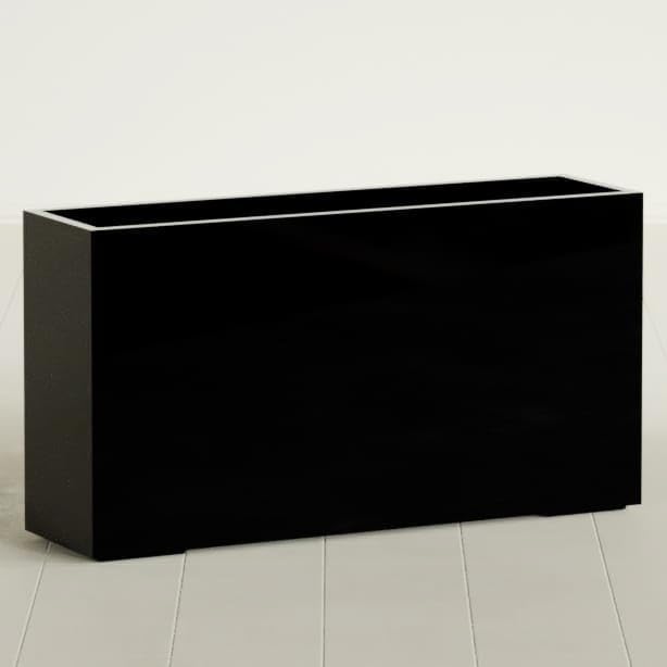 Greenline Alice Tall Rectangular Fiberglass Planter, Outdoor Planter Box by GreenlinePlanters