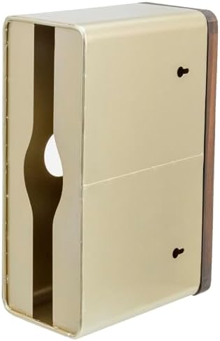 MyGift Gold Wall Mounted Paper Towel Holder, Folded Towel Dispenser - Image 7